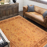 handmade Traditional Kafkaz Tan Brown Hand Knotted RECTANGLE 100% WOOL area rug 8 x 10
